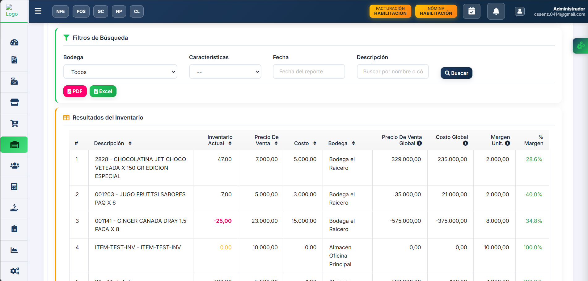 Gestiona el inventario